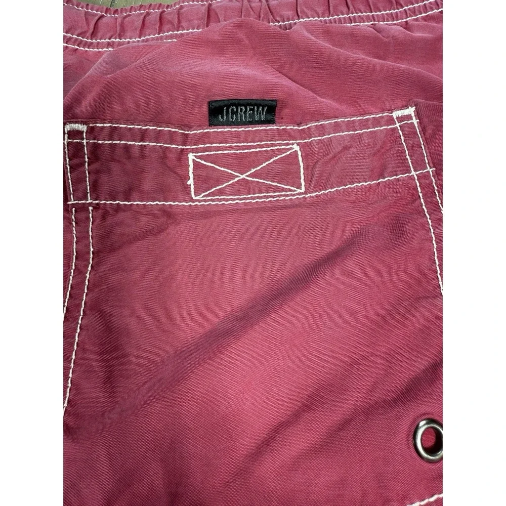 Vintage J Crew‎ Sport Swim Trunks Mens XL Burgundy Y2K